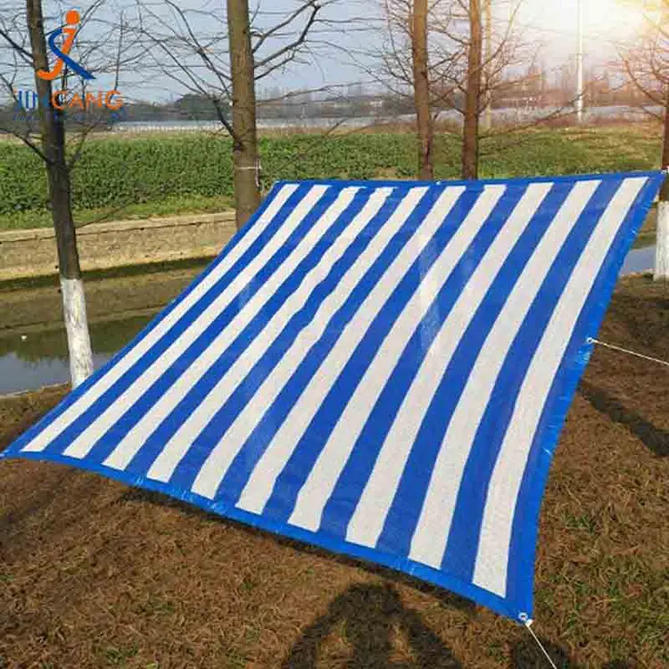 % 100 Geri Dönüşümlü Malzeme PP Siyah Üçgeni Takviyeli Tarpaulin