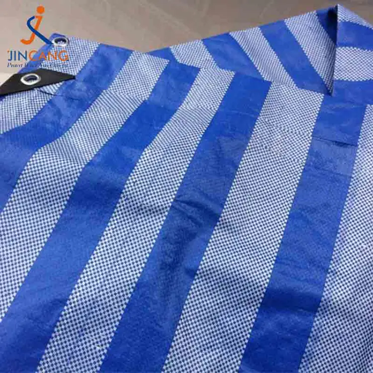 % 100 Geri Dönüşümlü Malzeme PP Siyah Üçgeni Takviyeli Tarpaulin