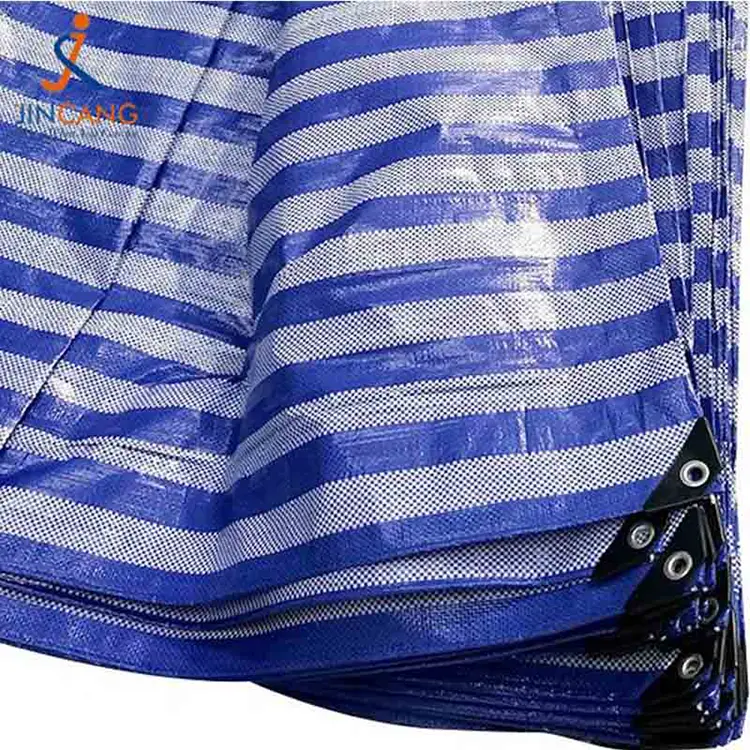 % 100 Geri Dönüşümlü Malzeme PP Siyah Üçgeni Takviyeli Tarpaulin