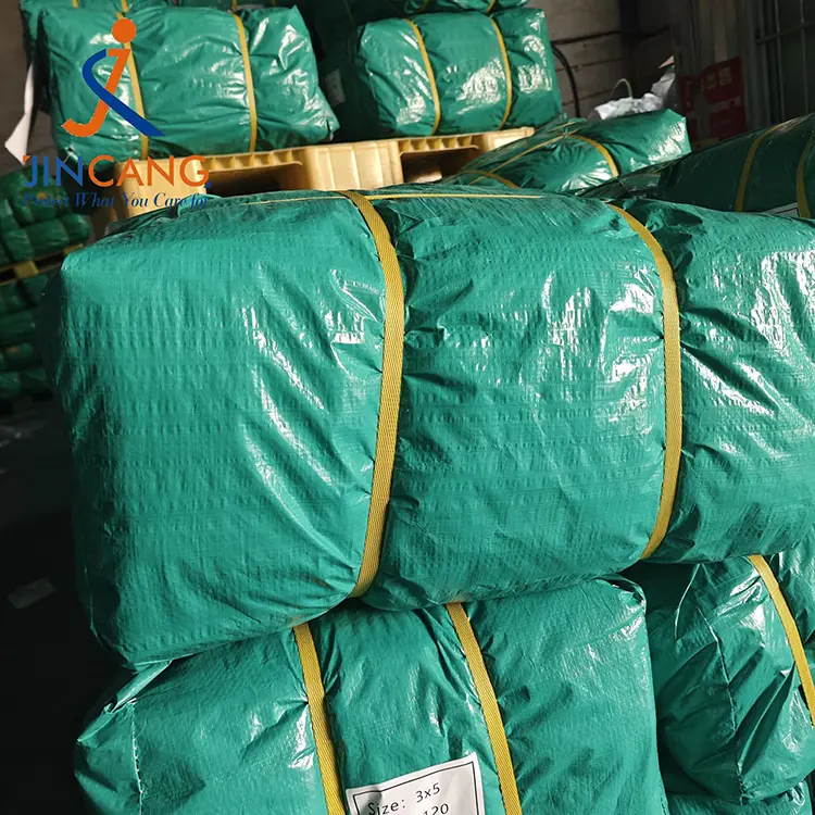 120gsm yeşil gümüş pe branpaulin