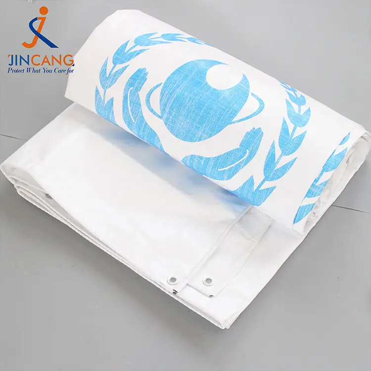 Baskı Pe Tarpaulin ile 180g Beyaz