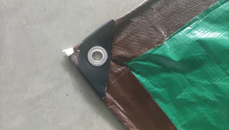 Kapak Koruması için 8'x10 '110GSM Kahverengi Yeşil PE Branda Kapak Koruması için 8'x10 '110GSM Kahverengi Yeşil PE Branda