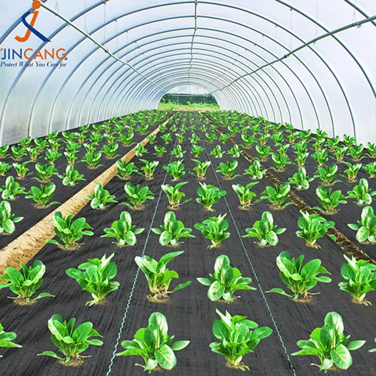 Jeotekstil çim bariyer siyah ot bariyer kumaş mat